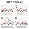JM 2 Paar Make-up Lesebrille Vergrößern Flip Down Kosmetikleser für