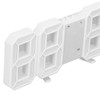 3D LED Wall Clock Minimalist White Frame Digital Wall Alarm