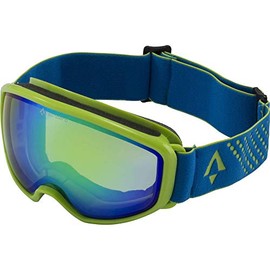 TECNOPRO Men's Ten-Seven Revo Ski Goggles, Green/Blue, 2