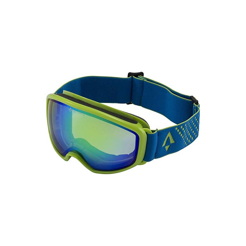 TECNOPRO Men's Ten-Seven Revo Ski Goggles, Green/Blue, 2