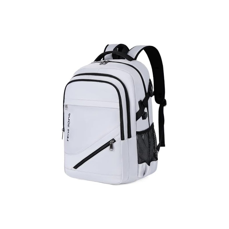 FENGDONG Laptop Backpack with USB Charging and Headphone fits 17.3