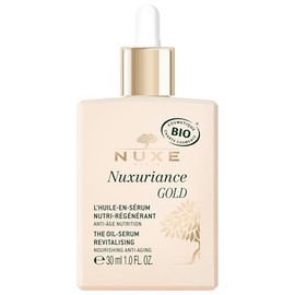 Nuxe NUXE Nuxuriance Gold Nutra-Revitalising Oil-Serum, Age-Defying Hydration and Nourishment with Rice Extract and Botanical Oils, Illuminates, Firms Aging Skin, 1 fl. oz.