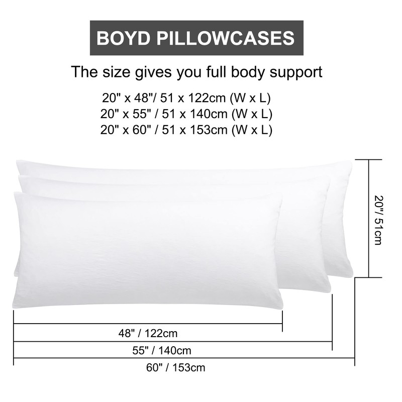 PiccoCasa Long Body Pillow Case Soft Brushed Microfibre Pillow Cover