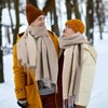 Mens Scarf Winter, Cold Weather Warm Thick Scarves, Soft Stylish