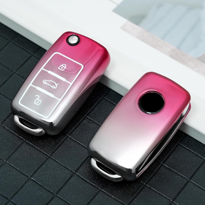 ELOHEI for VW Key Fob Cover, Premium Soft TPU 361