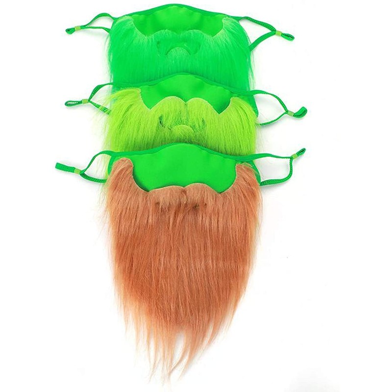 Fake Beard Leprechaun Beard Fake Mustache for St Patricks Day