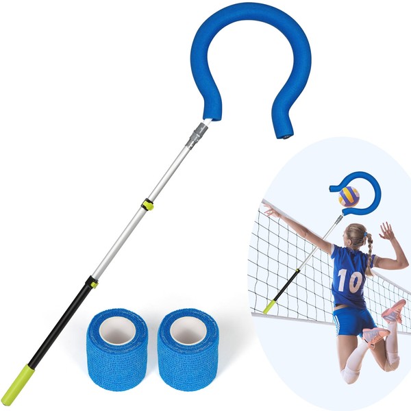 Maksone Volleyball Spike Trainer - Adjustable Length Volleyball Hitting Trainer,