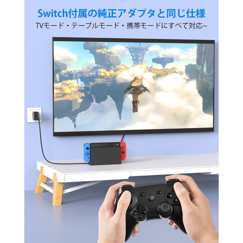 Switch, Charger, AC Adapter, PD Standard, Fast Charging, TV Mode