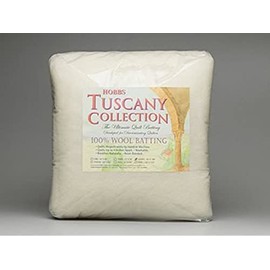 Hobbs Bonded Fibers Tuscany Wool Twin Batting, Natural