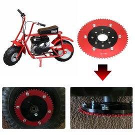 GREHUA Universal Split Sprocket Adapter 35 Chain 64T Compatible with Mini Bike Predator 212 Coleman CT200U CT200U-EX BT200X CT100U TrailMaster MB200 Motovox Baja DB30 Minibike Go Kart Racing Parts