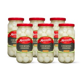 Mezzetta Cocktail Onions | Gluten Free, Keto, Kosher | 16 Fluid Ounce Jar (Pack of 6)