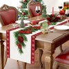 Red Christmas Table Runner 183 x 33cm, Christmas Table Runner