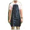 Black PVC Leather Apron, Black