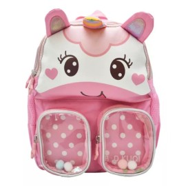 Lluvia Mochila Unicornio Con Bolitas Mini Backpack Lisa Estampada Rosa Ll23kbm015 Lluvia Diseño De La Tela Liso