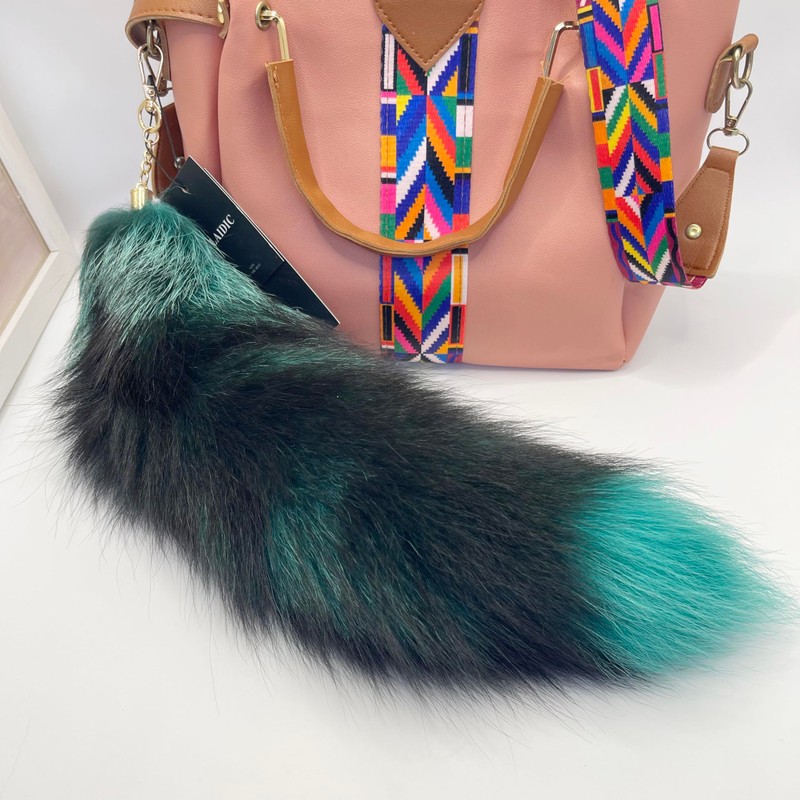 LAIDIC cat tail fox tail keychain furry tail backpack tassel
