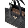 GUESS Silvana 2 Comp Mini Tote Bag for Women, Black,