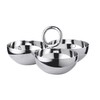 EDZARD Apura Snack Bowl Diameter 22 cm Stainless Steel Highly