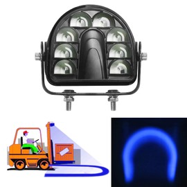 ONERAY Forklift Safety Light Blue Arc LED Warning Light Warehouse Pedestrian Warning Arch Zone Spotlight 40W DC10-80V for Truck Security Indicator Spotlight Brightness (New)