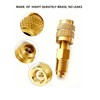 R32 R454B Brass Adapter,1/4"Female X 1/4" Male Reverse Thread Refrigerant