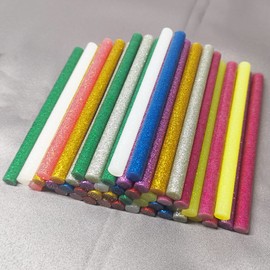 Raintwo 100 x 7 mm Hot Glue Sticks Multicoloured Glue for Hot Glue Gun Pack of 50