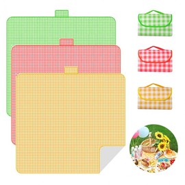 Foldable Checkered Picnic Mat (2M) 2M Green 2ea