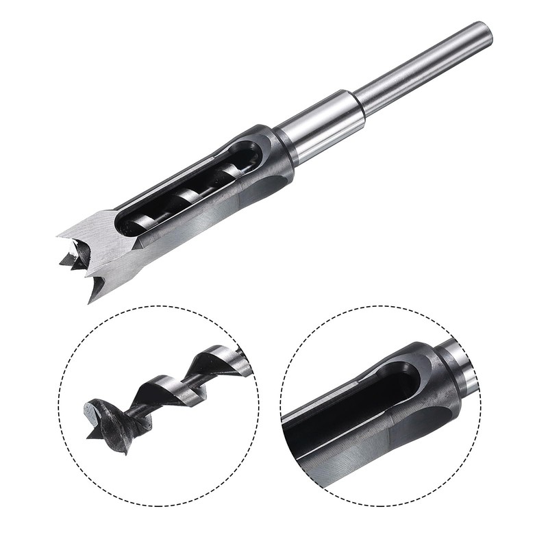 sourcing map Square Hole Drill Bit 22mm (7/8") High Speed