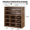 Garden 4 you Shoe Rack Organizer, 5-Tier Wood Cubby Shoe