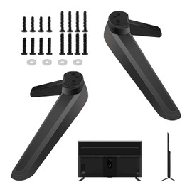 Universal TV Stand TV Base Feet with Screw Set TV Mount for Most 32 40 49 50 55 Inch LED LCD TVs Black