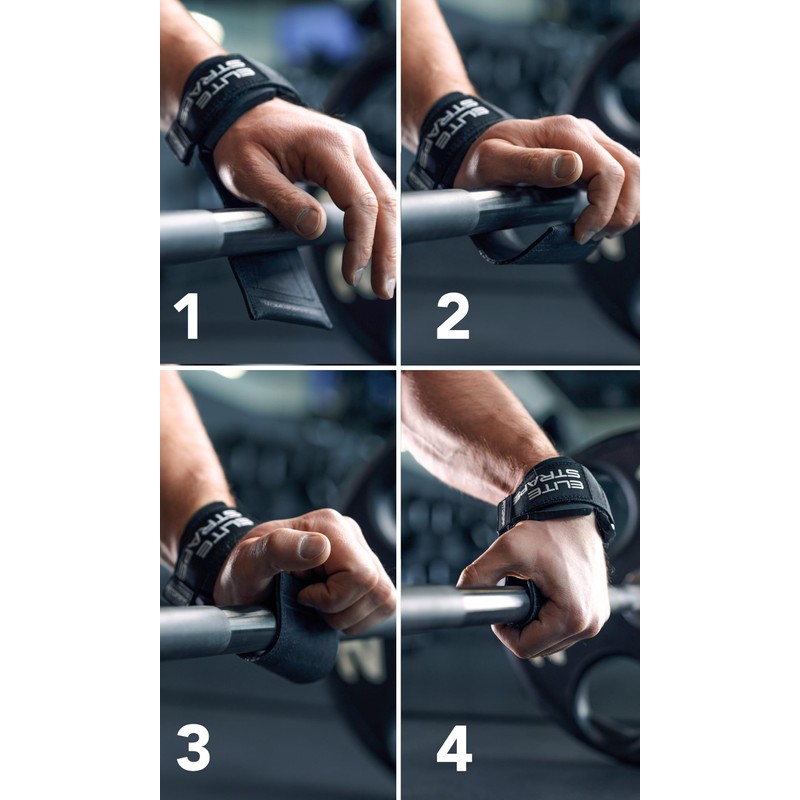Fitgriff Elite Straps 2.0 - Lifting Straps with Rubber Pad