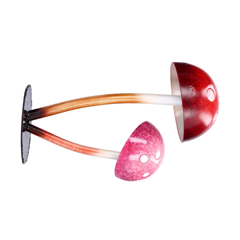 Iron Mushroom Ornament Waterproof Courtyard Balcony Decoration for Gardening Outdoor