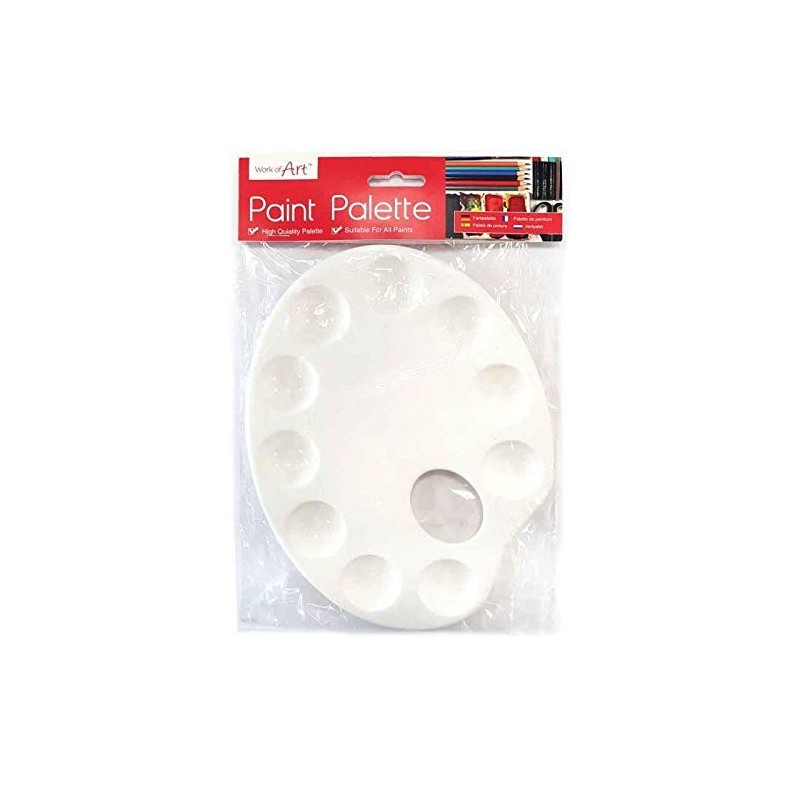 Work of Art 1 x White Plastic Artist Paint Palettes