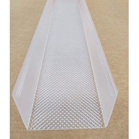 Fluorolite Plastics | 2 Lite Wrap Around Light Cover 47-7/8″ x 4 1/2″ x 3″(Clear)