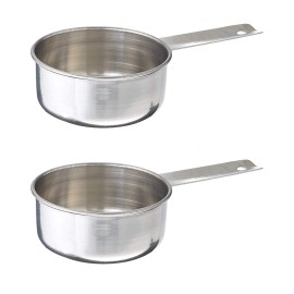 Tablecraft 724c 1/2 Cup Stainless Steel Measuring Cup 2pack