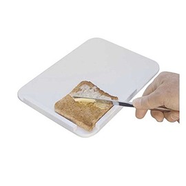 Behrend Bread Lubrication Board, One-Handed Bread Lubricating Aid, Non-Slip Nubs, White, 26 x 18 cm