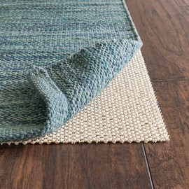 RUGPADUSA - Super-Lock Natural - 5'x8' - 1/8" Thick - Natural Rubber - Gripping Open Weave Rug Pad - More Durable Than PVC Alternatives, Safe for All Floor Types