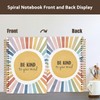 NATSUNO Boho Sunshine Mental Health Spiral Notebook Journal 5.5x8.3in, Be