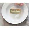20ps of Gold Acrylic Mirror Rectangle Tag,Customzied Luxury Wedding Name