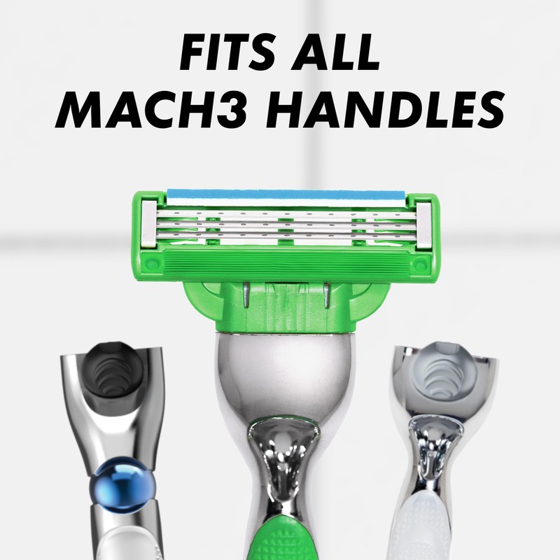 Gillette Mach3 Sensitive Mens Razor Blade Refills, 20 Count, Designed