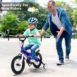 INFANS Kids Bike 14 16 18 Inch with 95% Assembled, Adjustable Seat, Balance or Training Wheels, Coaster Brake, Toddler Children Bicycle for 4 to 8 Years Old Boys Girls