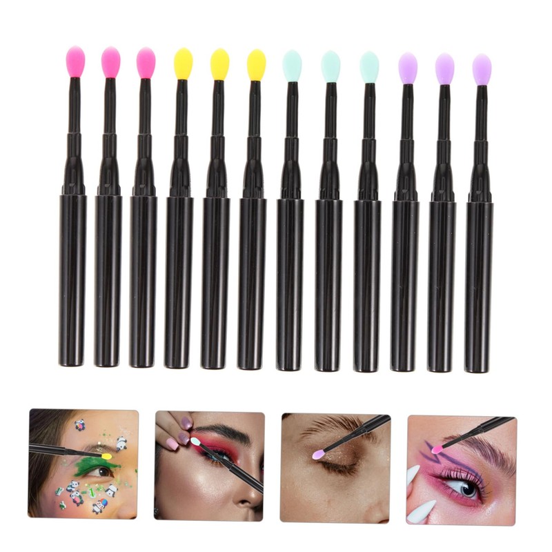 COLLBATH Essential Makeup Tools 12pcs Brush Set Eye Shadow Lip