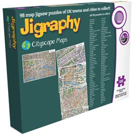 HPY Cityscapes Street Map Of Glasgow 400 Piece Jigsaw Puzzle 470mm x 320mm (hpc)
