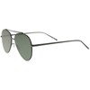 zeroUV Classic Large Teardrop Crossbar Flat Lens Aviator Sunglasses 60mm