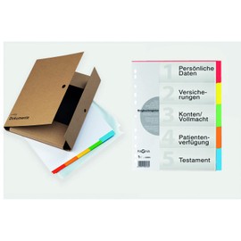 PAGNA Document Folder 2-Ring Mechanism Kraft Paper Natural