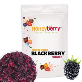 Freeze Dried BlackBerry Whole 250g - No Added Sugar, 100% Natural, Gluten Free, Vegan Friendly