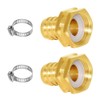Joyway - Conector de manguera de agua de latón hexagonal