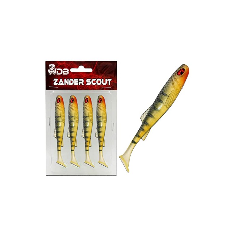 Wild Devil Baits Zander Scout Rubber Fish Shad Zander Bait