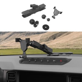 CheroCar Dash Phone Mount Holder Compatible with 2021 2022 2023 2024 2025 Ford Bronco 2/4 Door Center Console Dashboard Cellphone Mount Interior Accessories