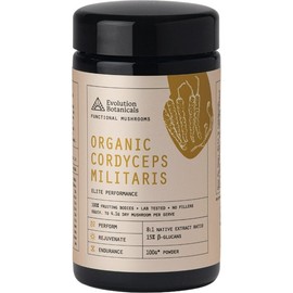 Evolution Botanicals Organic Cordyceps Militaris Elite Performance 100g