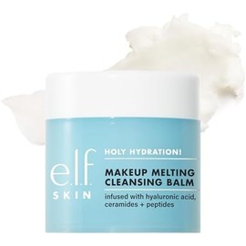 E.l.f. - ¡Sagrada hidratación! Bálsamo limpiador que derrite el maquillaje, limpiador facial y desmaquillante, con ácido hialurónico para hidratar la piel, 2 onzas