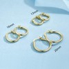 wynn's Gold Earrings for Women, 925 Sterling Silver Hoops Earrings,